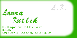 laura kutlik business card